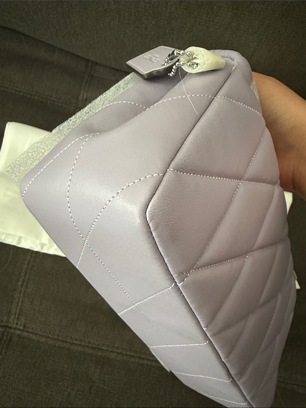 Coach Lavender Quilted Tabby 26 Shoulder Bag - Picture 7 of 11